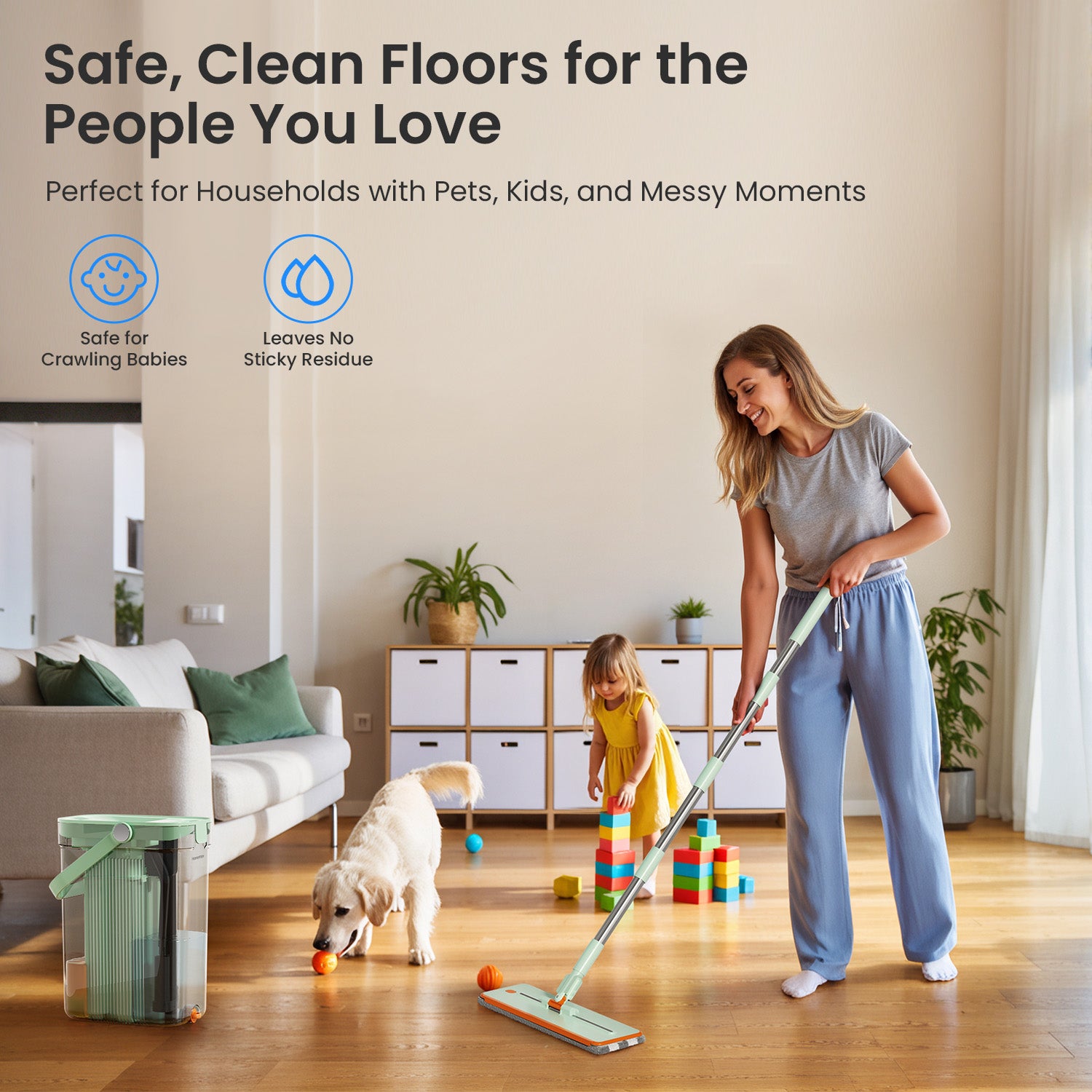 Safe clean floors for the family